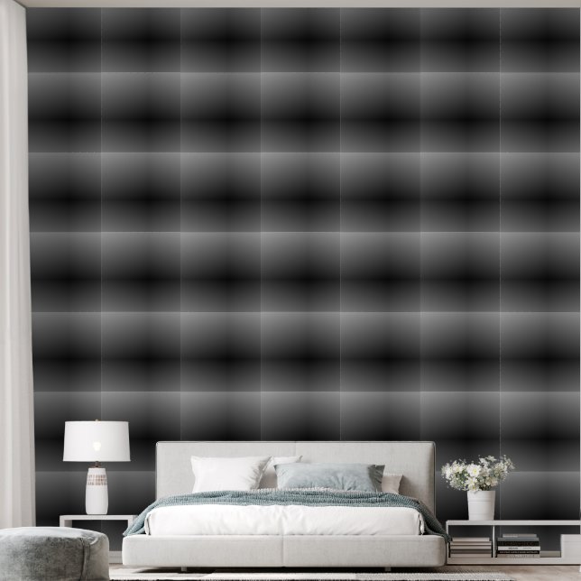 Black gradient ombre wallpaper (Bedroom)