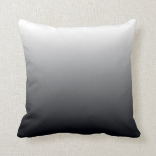 Black Gradient Throw Pillow
