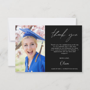 Black Gradualist Photo Minimalist Merci Cartes