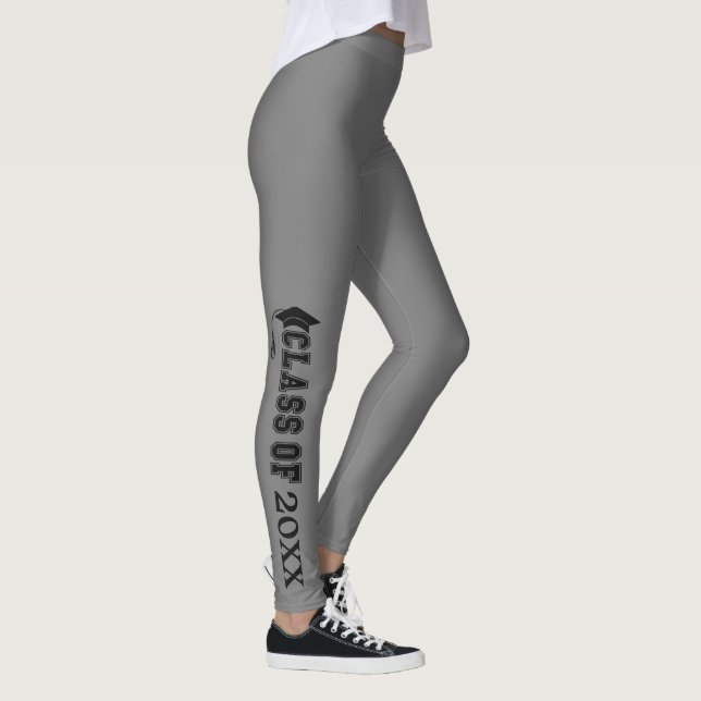 Black Graduate Cap Class of Leggings (Right)