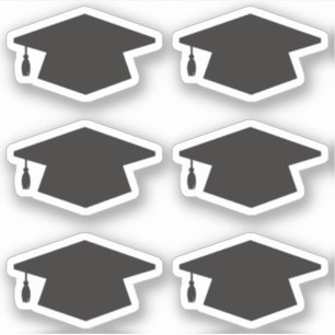 Black Graduation Hat Grad Cap Envelope Sealing