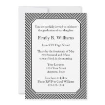Black Graduation Invitations or Announcements
