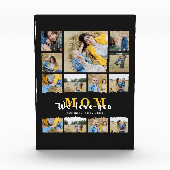 Black grandma Mom  photo collage mothers day gift (Front)