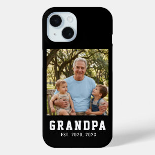 Black Grandpa Established Photo iPhone 15 Case