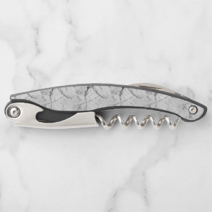 Black "Granite Haze Whorl" Corkscrew
