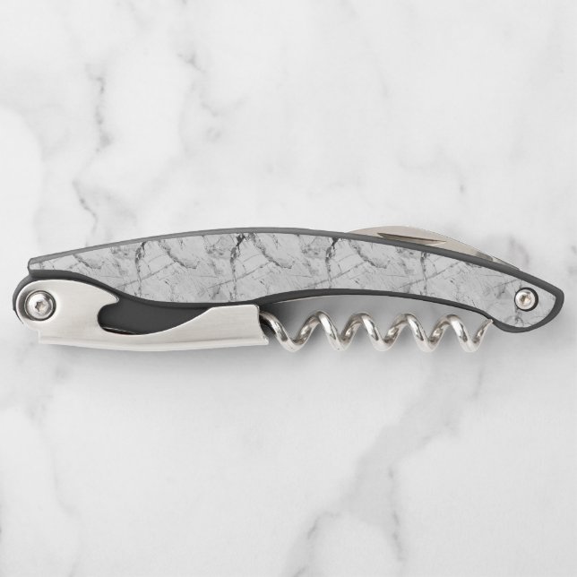 Black "Granite Haze Whorl" Corkscrew (Front)