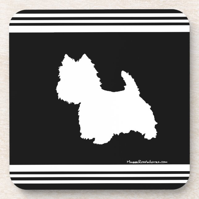 Black Graphic Coaster (Front)