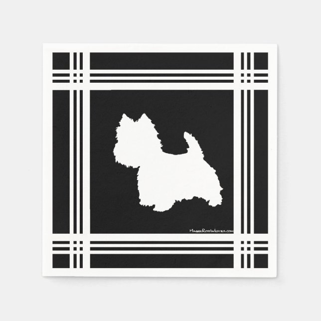 Black Graphic Napkin (Front)