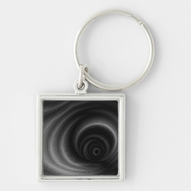 Black Gravity Keychain (Front)