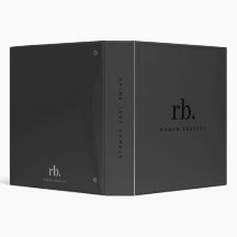 Black & Gray Minimal Monogram Clean Professional