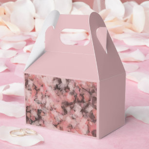Black Gray Pink White Modern Geometric Abstract Favor Box
