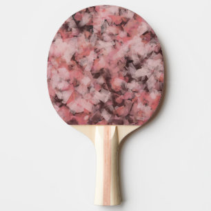 Black Gray Pink White Modern Geometric Abstract Ping Pong Paddle