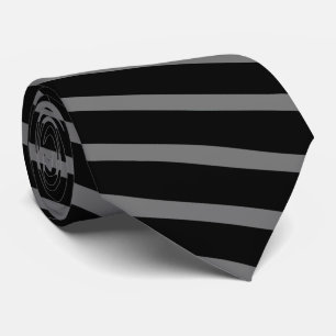 BLACK-GRAY-STRIPE --CHANGEABLE BACKGROUND COLOR TIE