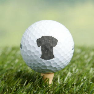 Black Great Dane Golf Balls