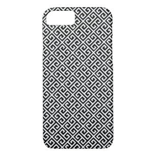 Black Greek Key Pattern iPhone 7 Case