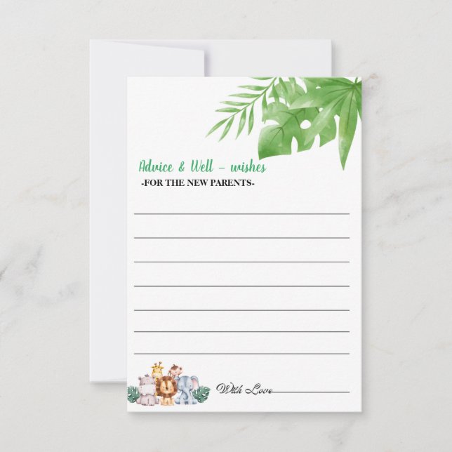 Black Green Boy Douche Nouveau Parents Carte conse (Devant)