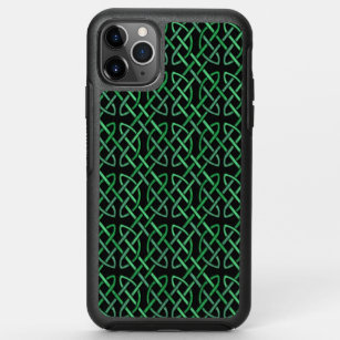 Black & Green Celtic Knot Pattern OtterBox Symmetry iPhone 11 Pro Max Case