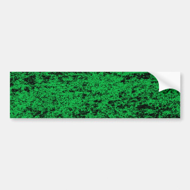 Black & Green Marble Background Bumper Sticker (Front)