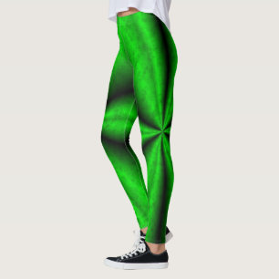 Black green Rainbow in Elephantenskin leatheroptik Leggings