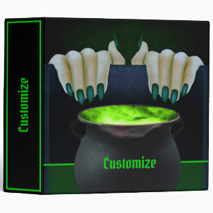 Black & Green Witches Brew 3-Ring Binder