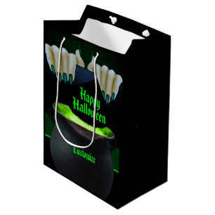 Black & Green Witches Brew Medium Gift Bag