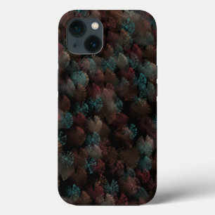 Black Grey And Colourful Fireworks Display Abstrac iPhone 13 Case