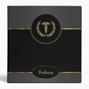 Black, Grey and Gold, - Create Your Own Binder