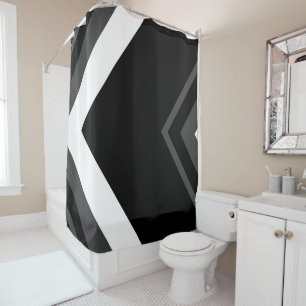 Black, Grey and White Chevron