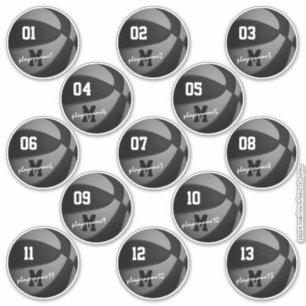 black grey basketball custom 13 players names
