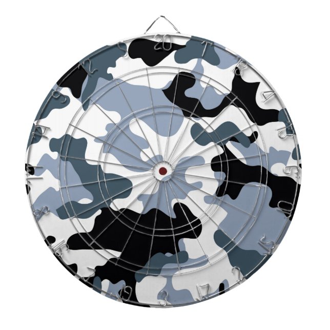 Black & grey Camo Darboard Dartboard (Front)