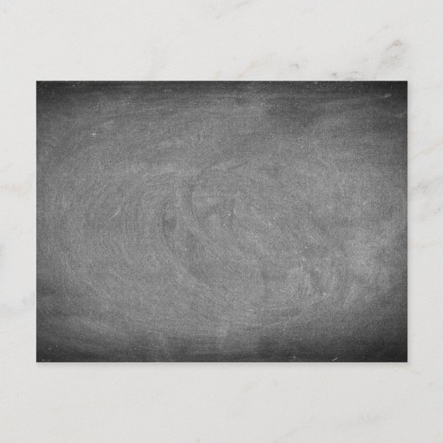 Black Grey Chalkboard Blackboard Background Postcard (Front)