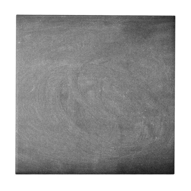 Black Grey Chalkboard Blackboard Background Tile (Front)