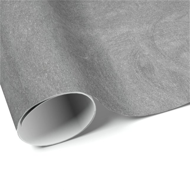 Black Grey Chalkboard Blackboard Background Wrapping Paper (Roll Corner)