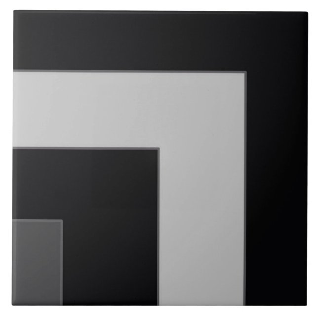 Black/Grey Colour Corner (MB) Tile (Front)