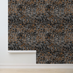 Black Grey Copper Texture Granite Wallpaper