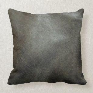 Black Grey Decor Colours Pillows Faux Leather Look