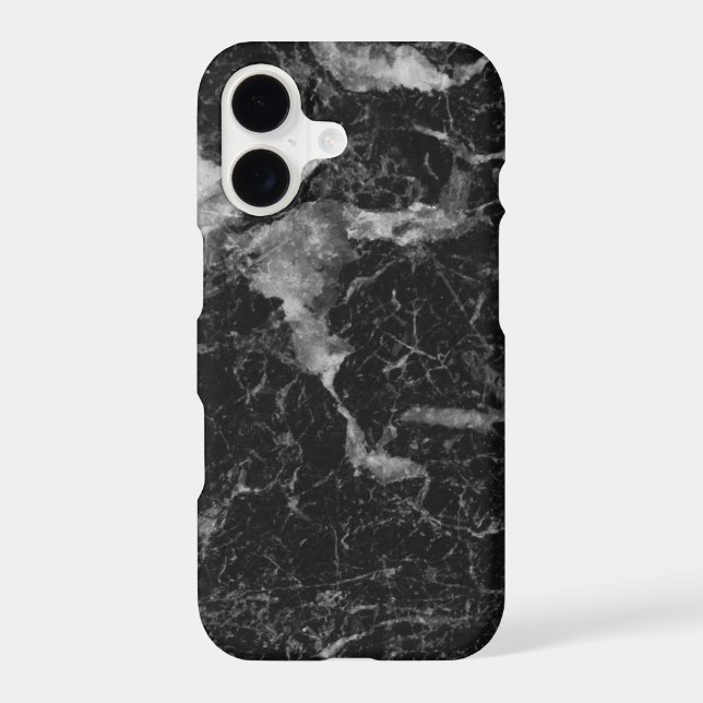 Black & Grey Faux Marble Texture (Back)