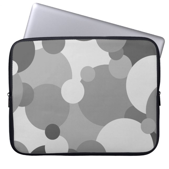 Black-grey molecules laptop bag (Front)
