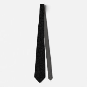 Black & Grey Paisley Tie Elegant Sleek