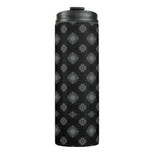 Black & Grey Pattern Thermal Tumbler