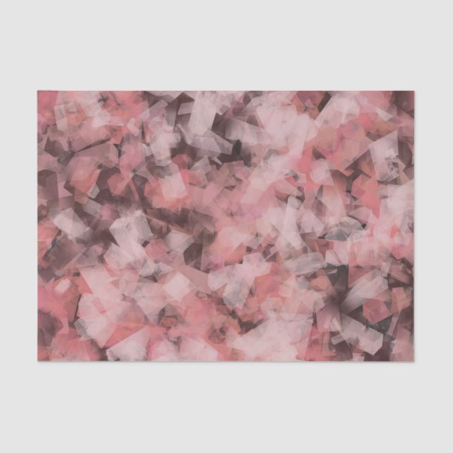 Black Grey Pink White Modern Geometric Abstract Tissue Paper (Front)