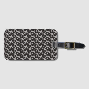 Black Grey Plane Airplanes Pilot Plane Aviation Luggage Tag