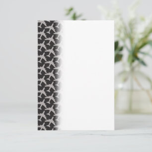 Black Grey Plane Airplanes Pilot Plane Aviation Thank You Card