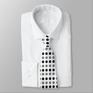 Black Grey Polka Dot Tie