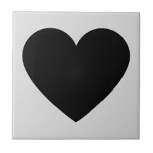 Black Grey Retro Heart Y2K Pattern