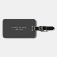 Black Grey Simple Plain Elegant Modern