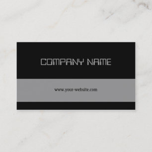 Black & Grey Stripe Business Card