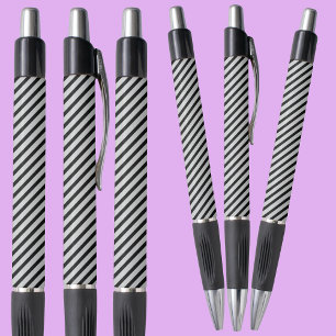 Black Grey Stripes Abstract Pattern     Pen