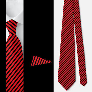 Black Grey Stripes Abstract Pattern     Tie