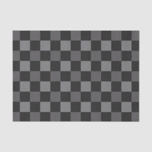 Black & Grey Tartan Plaid Pattern Print Tissue Paper
